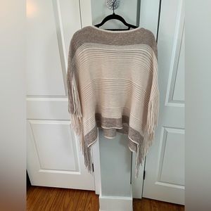 Cute boutique cream poncho